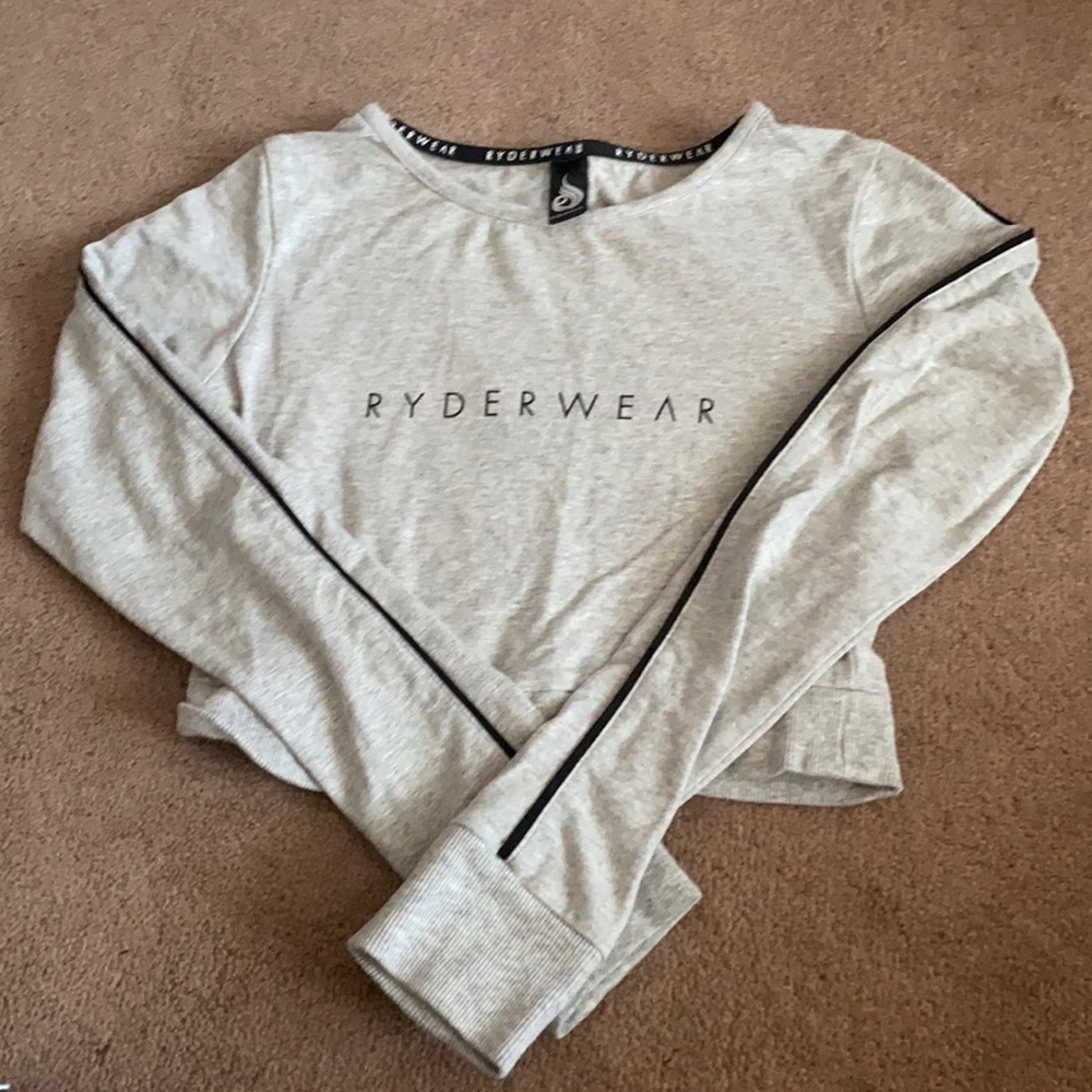 RYDERWEAR GREY CROPP LONG SLEEVE